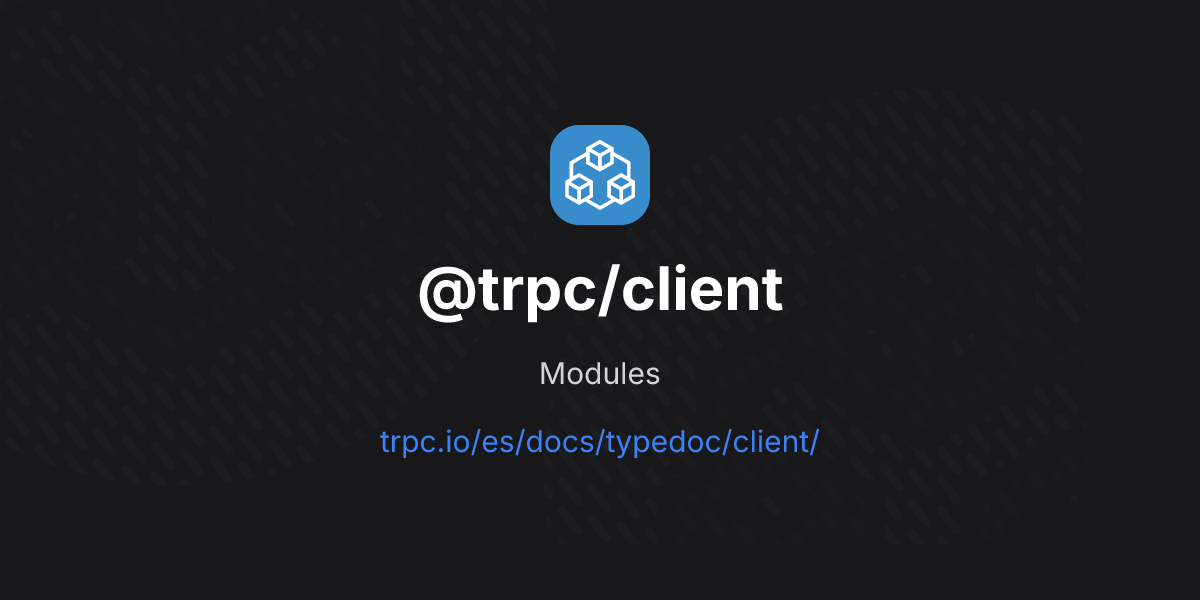 @trpc/client | tRPC